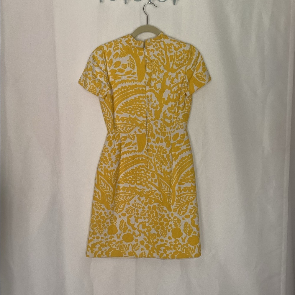 Vintage yellow thermal dress with jacket - Picture 9 of 14